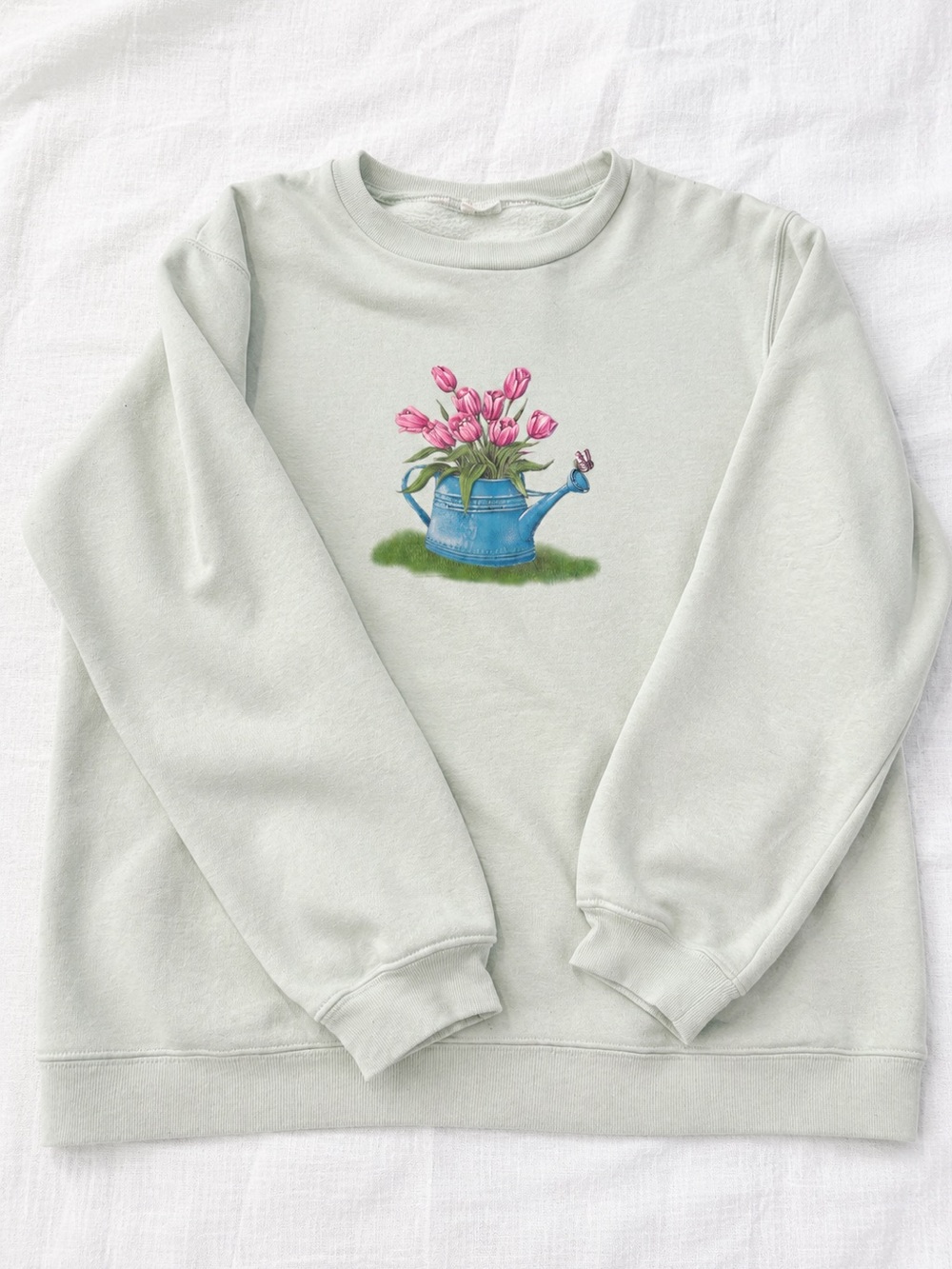 Vintage Cottagecore Floral Sweatshirt Large